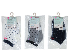 ショートソックス（ベビー用、ドットリボン柄） ダイソー(DAISO)
