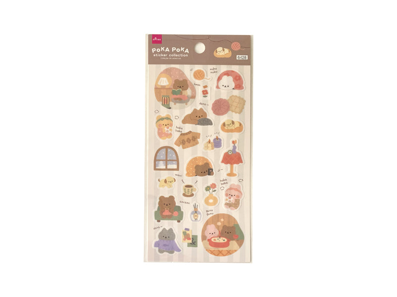 ステッカー（おうちでぬくぬく） ダイソー(DAISO)