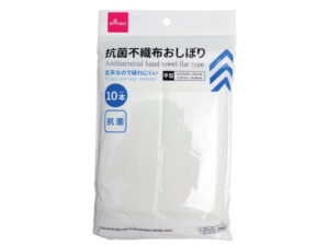 抗菌不織布おしぼり 平型 １０本 ダイソー(DAISO)