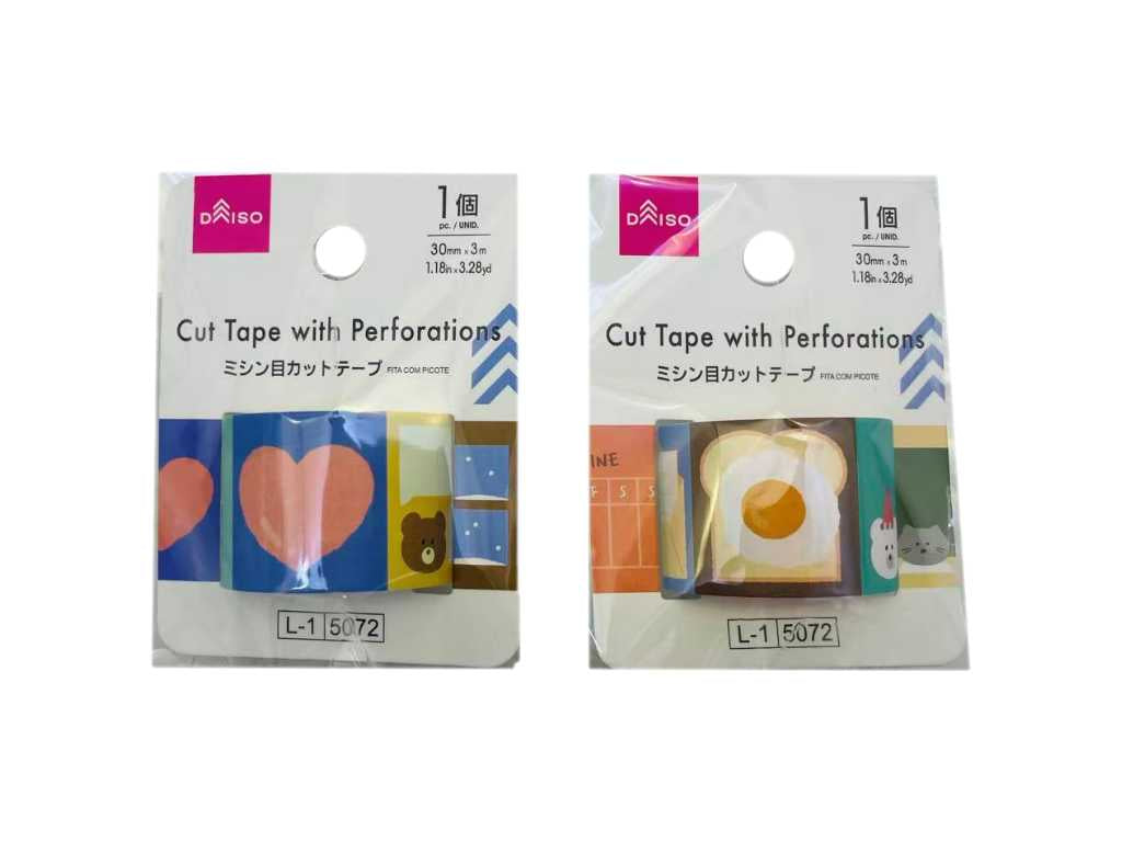 ミシン目カットテープ（メモデザイン） ダイソー(DAISO)