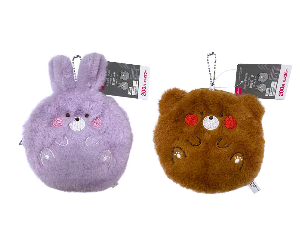 動物ポーチ（ウサギ、クマ） ダイソー(DAISO)