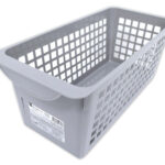 再生プラ配合バスケット（グレー、細型） ダイソー(DAISO)