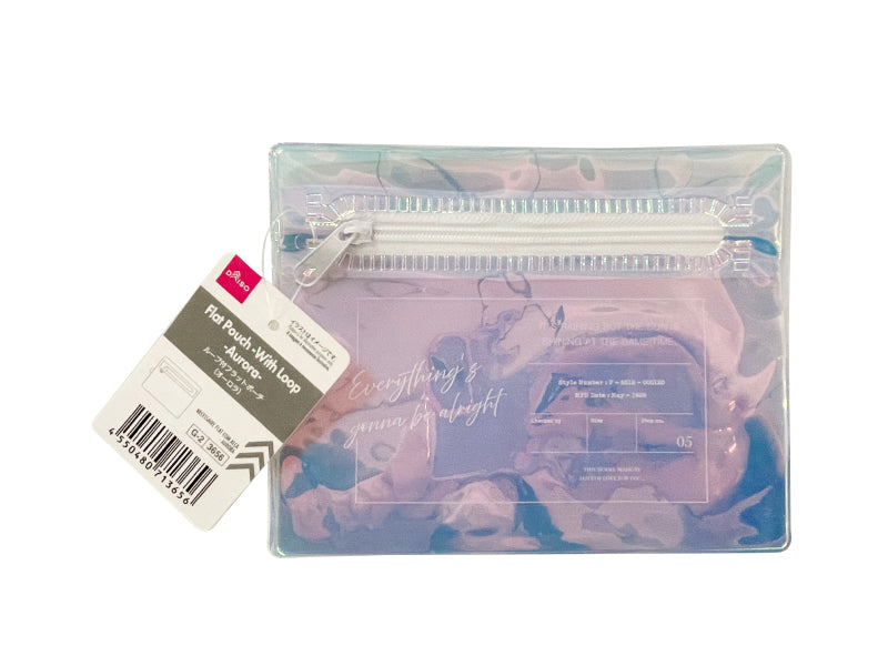 ループ付フラットポーチ（オーロラ） ダイソー(DAISO)