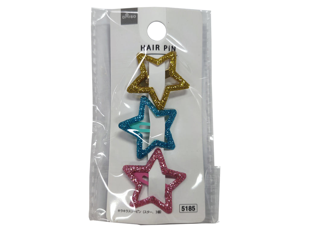 キラキラスリーピン（スター、３個） ダイソー(DAISO)
