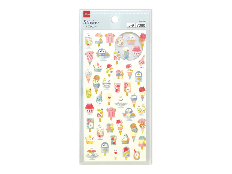 ステッカー（夏柄、サマースイーツ） ダイソー(DAISO)