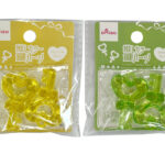 鍵パーツ（推しカラー、イエロー・グリーン、２個） ダイソー(DAISO)
