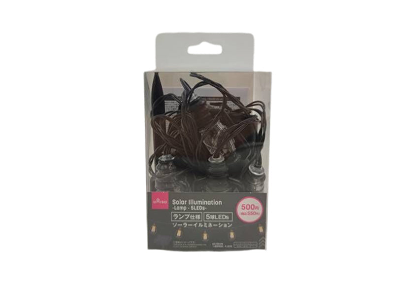 ソーラーイルミネーション（ランプ仕様、５球ＬＥＤｓ） ダイソー(DAISO)