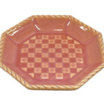 豆皿（八角、ピンク） ダイソー(DAISO)