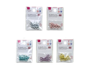 キーホルダーパーツ（ナスカン、ミニサイズ、カラー、５個入） ダイソー(DAISO)