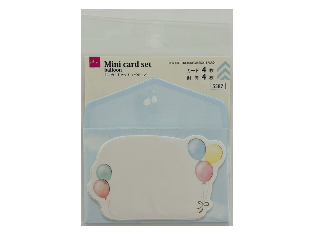 ミニカードセット（バルーン） ダイソー(DAISO)