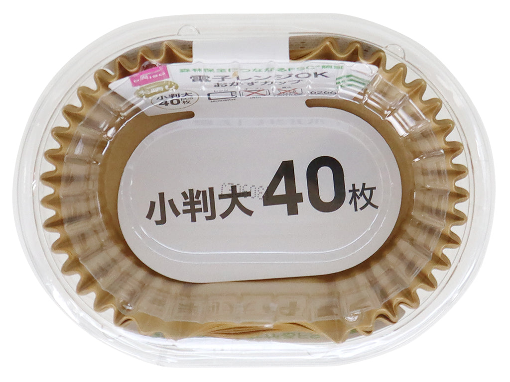 レンジＯＫカップ（小判大、未晒し、４０枚） ダイソー(DAISO)