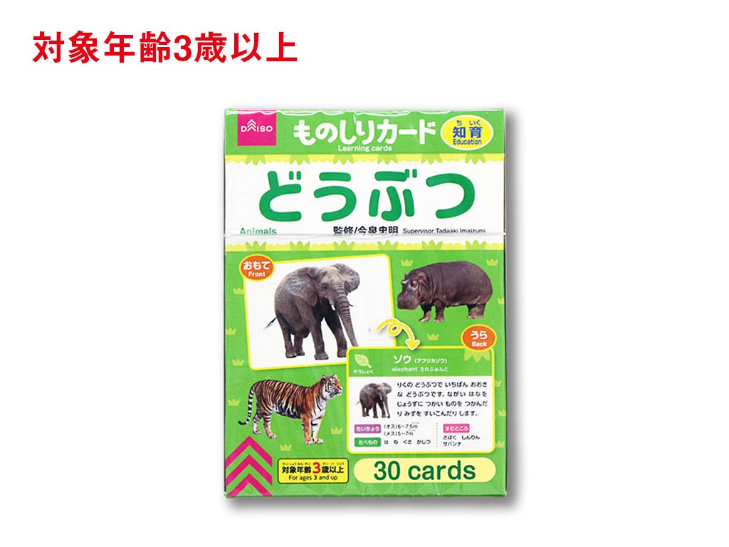 ものしりカード（どうぶつ） ダイソー(DAISO)