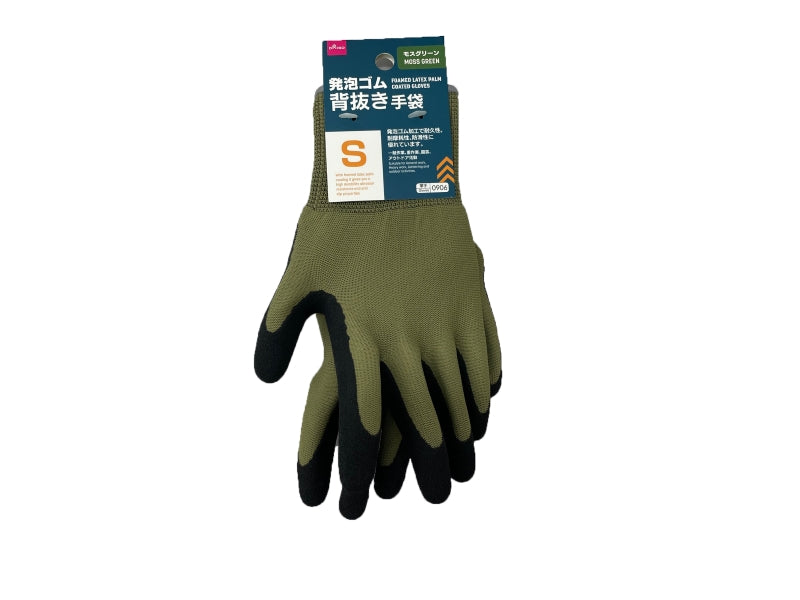 発泡ゴム背抜き手袋（モスグリーン、Ｓ） ダイソー(DAISO)