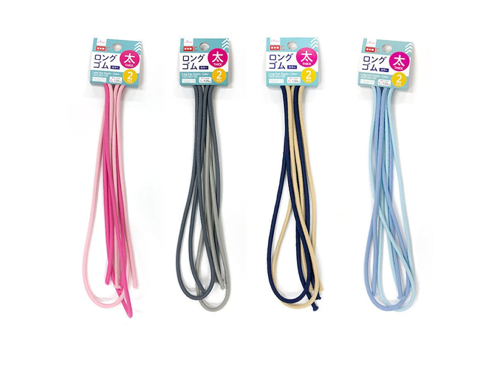 ロングゴム（カラー、太、２本） ダイソー(DAISO)