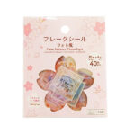フレークシール（さくらフォト風、４０枚） ダイソー(DAISO)