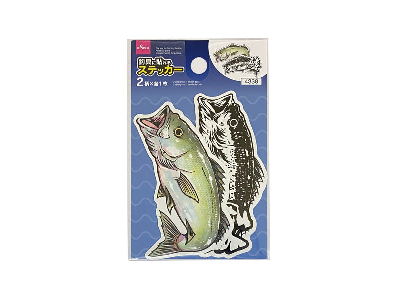 さかなイラストステッカー（スズキ） ダイソー(DAISO)