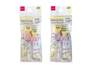 バンドクリップ（花型、ピンク、パープル） ダイソー(DAISO)