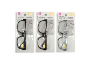 バネ付老眼鏡（ボストン、３．５度数） ダイソー(DAISO)