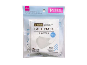 立体マスク（Ｍサイズ、１５枚、ホワイト） ダイソー(DAISO)