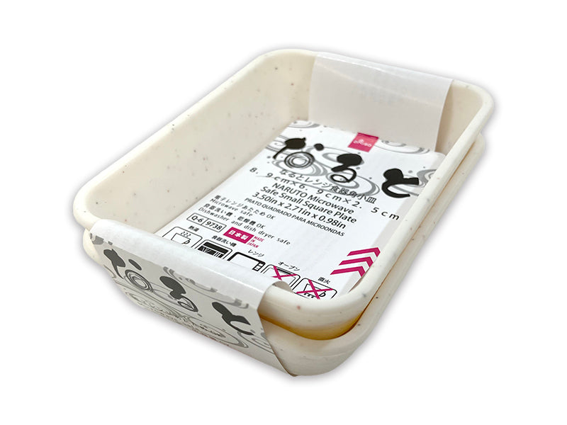 なるとレンジ食器角小皿 ダイソー(DAISO)