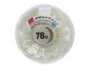 おかずカップ（クリア、７８枚） ダイソー(DAISO)