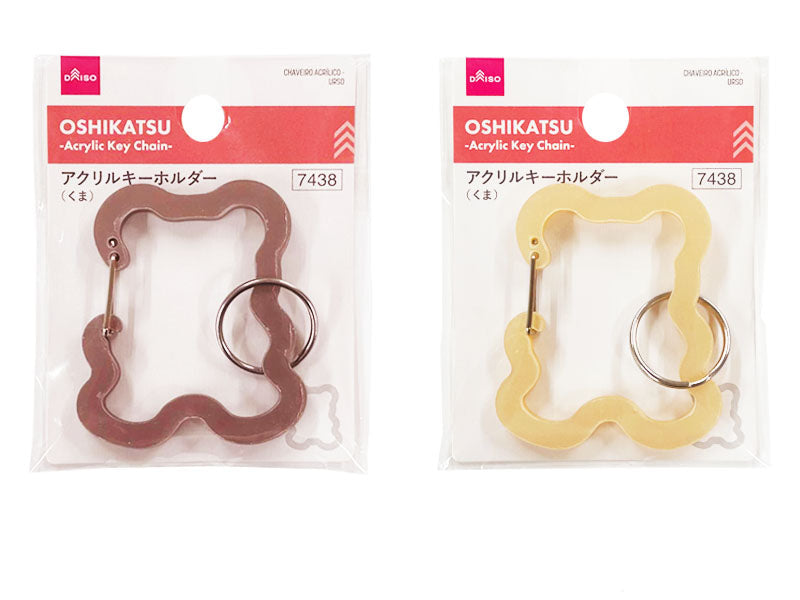 アクリルキーホルダー（くま） ダイソー(DAISO)