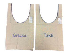バイカラーステッチマルシェバッグ（Ｇｒａｃｉａｓ／Ｔａｋｋ） ダイソー(DAISO)