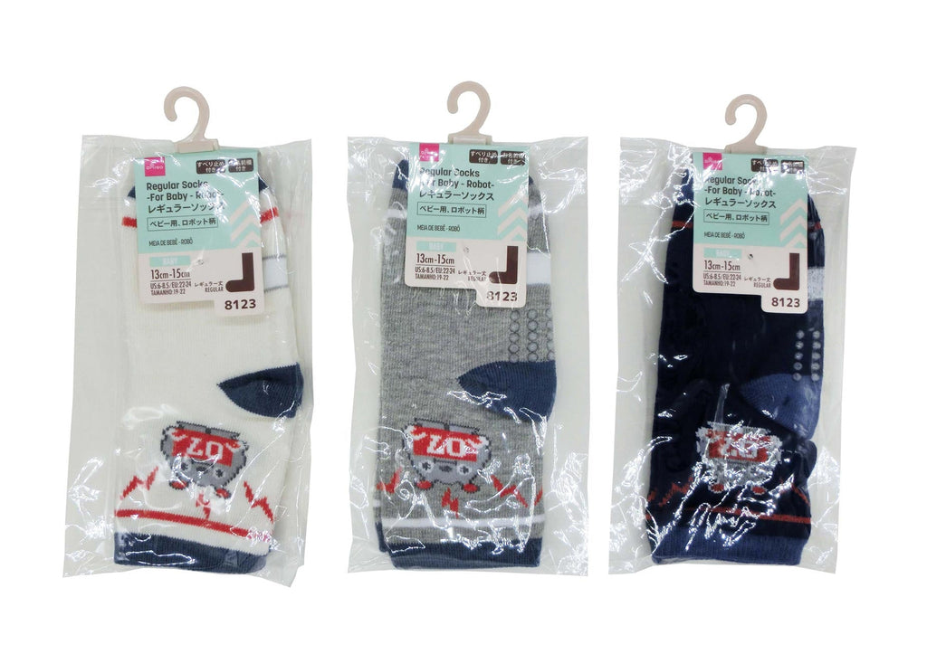 レギュラーソックス（ベビー用、ロボット柄） ダイソー(DAISO)