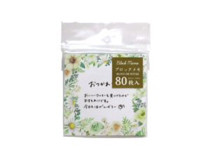 ブロックメモ（ボタニカル、ホワイト、８０枚） ダイソー(DAISO)