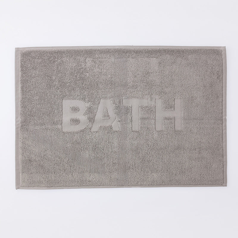 タオル地バスマット（ＧＹ、ＢＡＴＨ） ダイソー(DAISO)