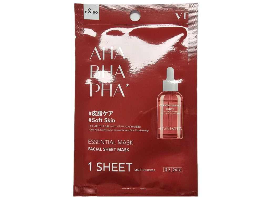 ＶＴエッセンシャルマスク（ＡＨＡ／ＢＨＡ／ＰＨＡ） ダイソー(DAISO)