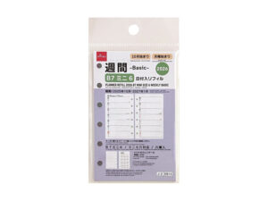 ２０２６年日付入リフィル（Ｂ７ミニ６、週間、ベーシック） ダイソー(DAISO)