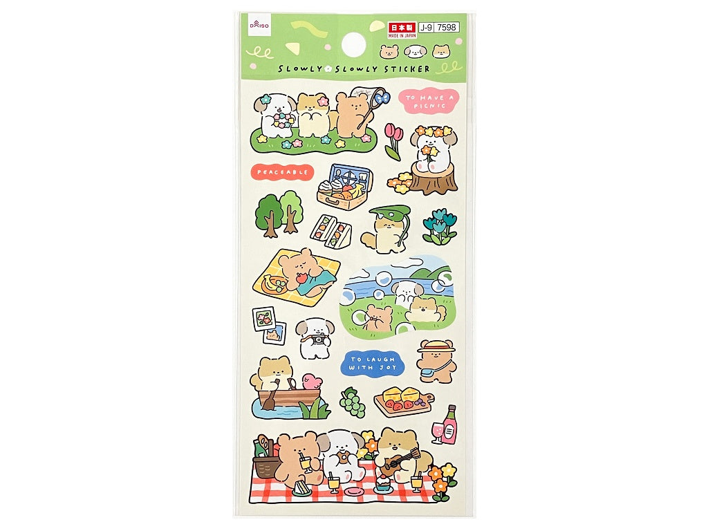 シール（スローリースローリー、ピクニック） ダイソー(DAISO)