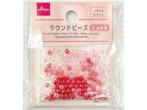 ラウンドビーズ（ピンク系、２３１個） ダイソー(DAISO)