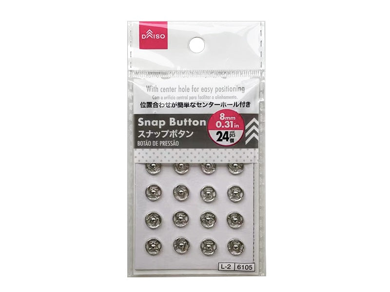 スナップボタン（２４個） ダイソー(DAISO)