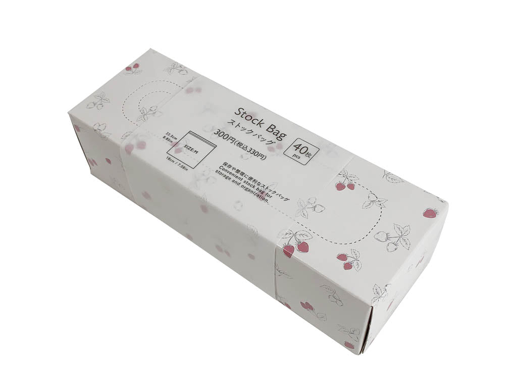 ストックバッグ（イチゴ柄） ダイソー(DAISO)