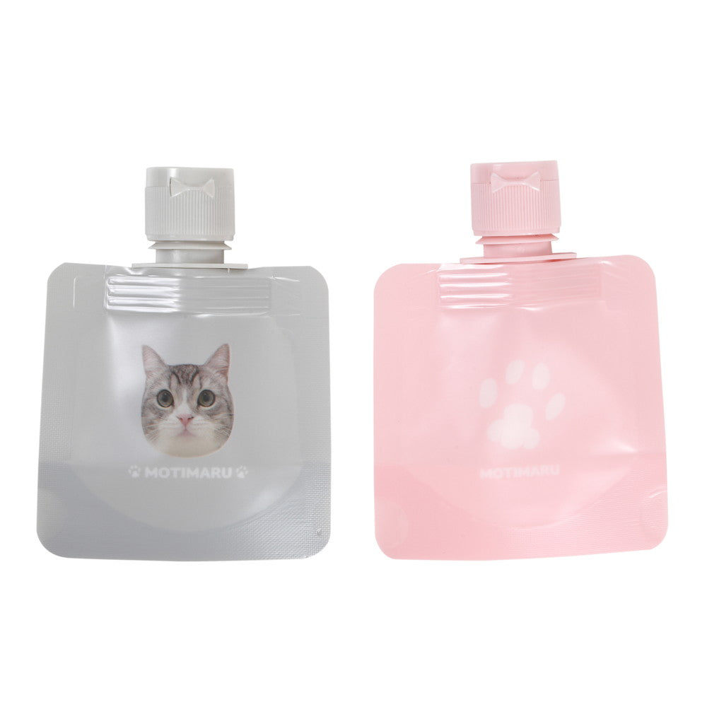 詰め替え容器、２個（もちまる日記）ピンク、グレー ダイソー(DAISO)