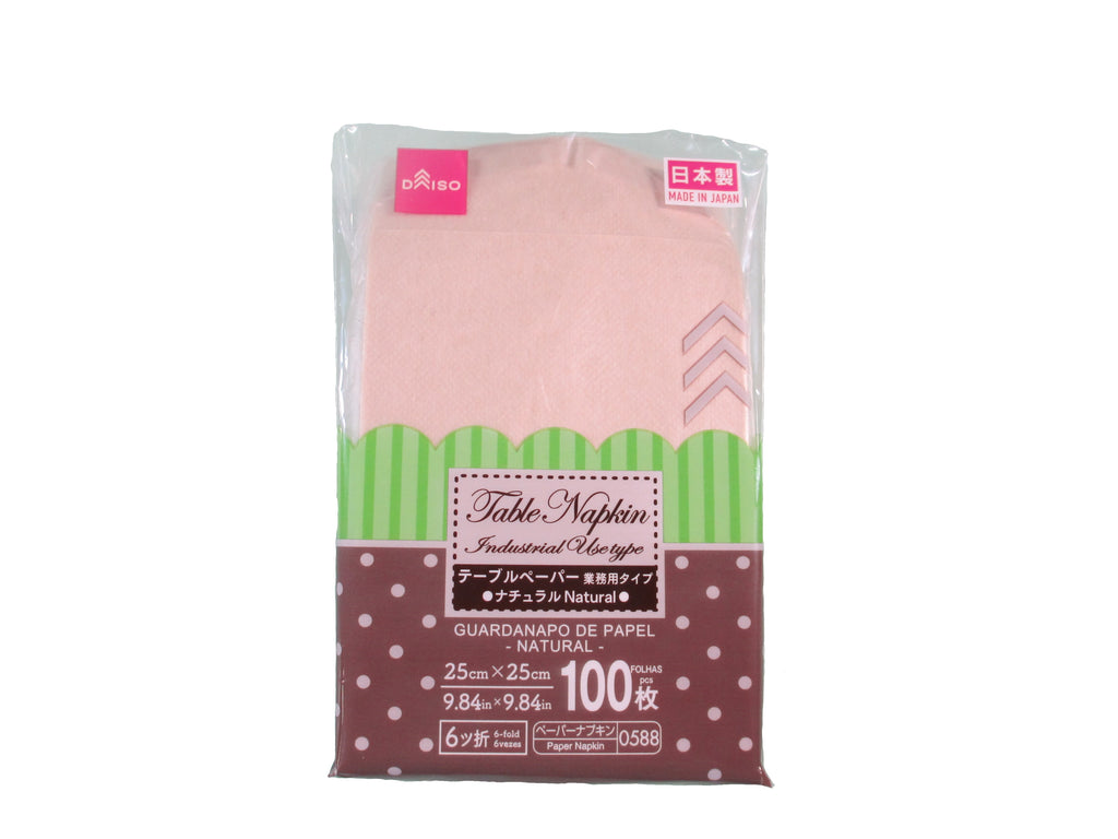 テーブルペーパー業務用タイプ ナチュラル１００枚入り ダイソー(DAISO)
