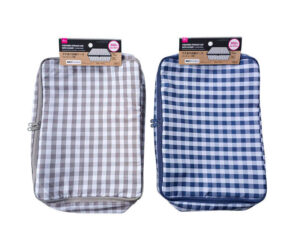 マチありチェック収納ケース（クッション付） ダイソー(DAISO)