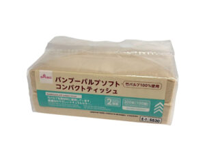 バンブーパルプソフトコンパクトティッシュ（２個組） ダイソー(DAISO)