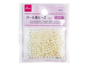 パール調ビーズ（カット、ホワイト、２００個） ダイソー(DAISO)