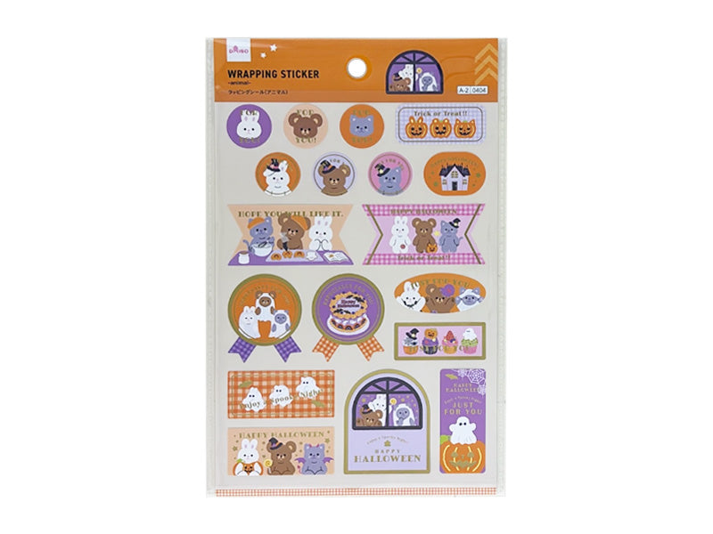ラッピングシール（ＨＷ、ＣＦ、アニマル） ダイソー(DAISO)