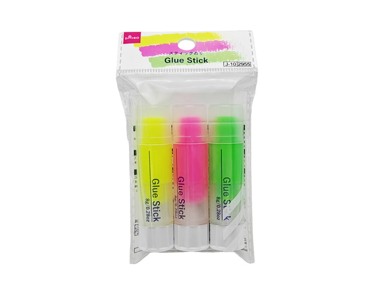 スティックのり（ネオンカラー、３本） ダイソー(DAISO)