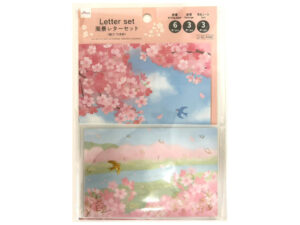 風景レターセット（桜とつばめ） ダイソー(DAISO)