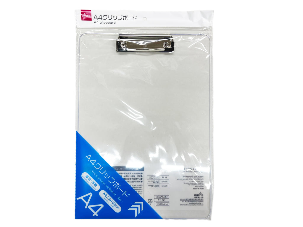 Ａ４クリップボード（透明） ダイソー(DAISO)