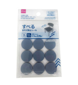 すべる床キズ防止シール（丸、１２個）直径２．５ｃｍ ダイソー(DAISO)