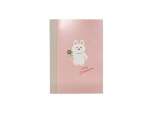 ノート３（Ａ７、７ｍｍ罫線、４０ページ、ウサギ） ダイソー(DAISO)
