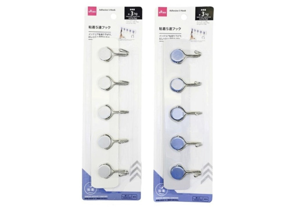 粘着５連フック ダイソー(DAISO)