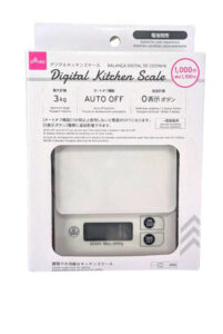 デジタルキッチンスケール（ホワイト） ダイソー(DAISO)