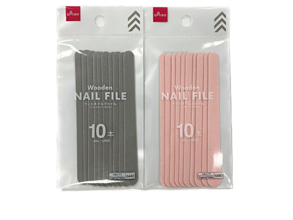 ウッドネイルファイル（１０個） ダイソー(DAISO)